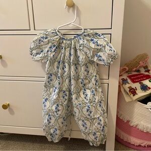 Tache De Naissance Erica Romper Liberty of London Bluebell 6 Months
